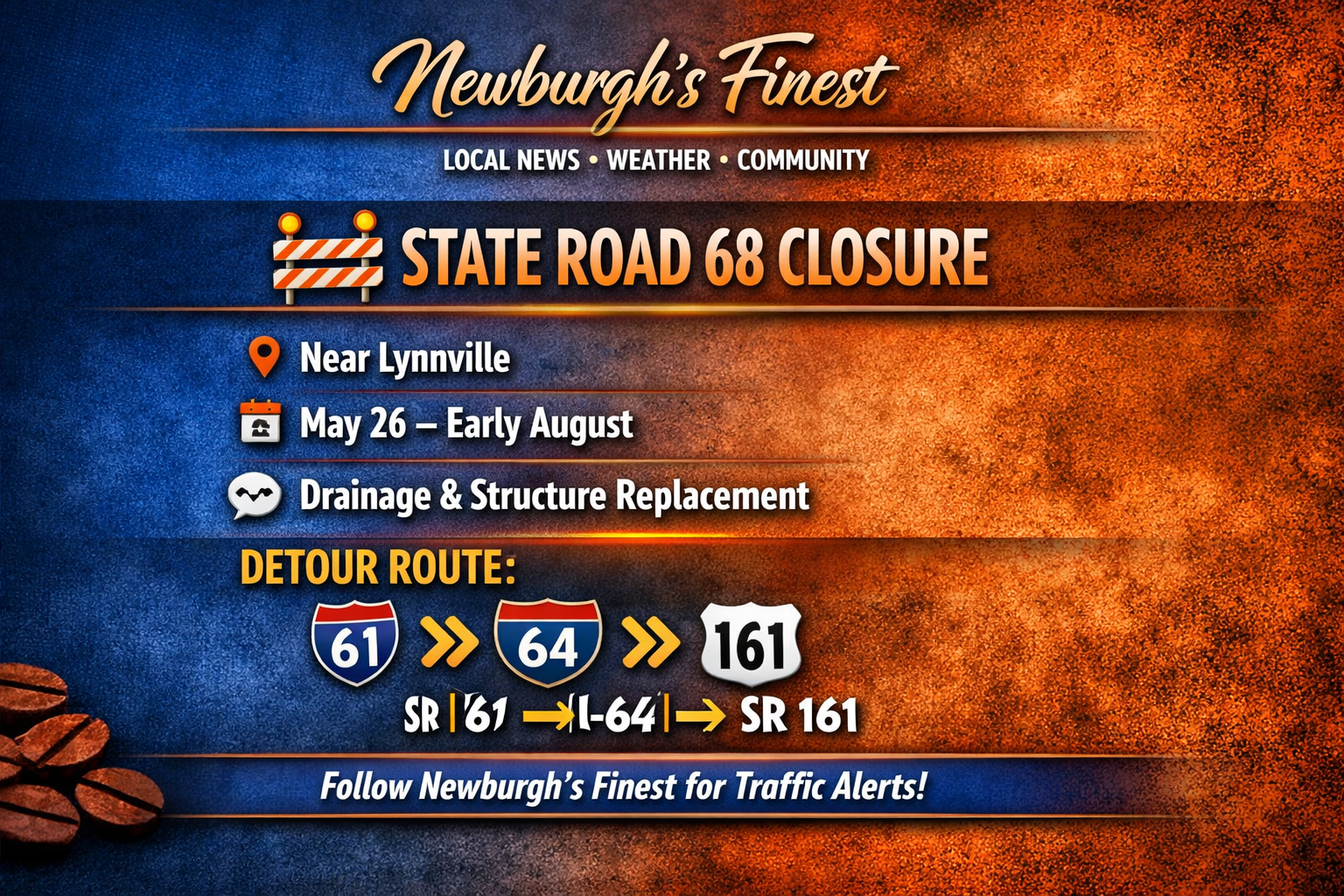 State Road 68 Closure